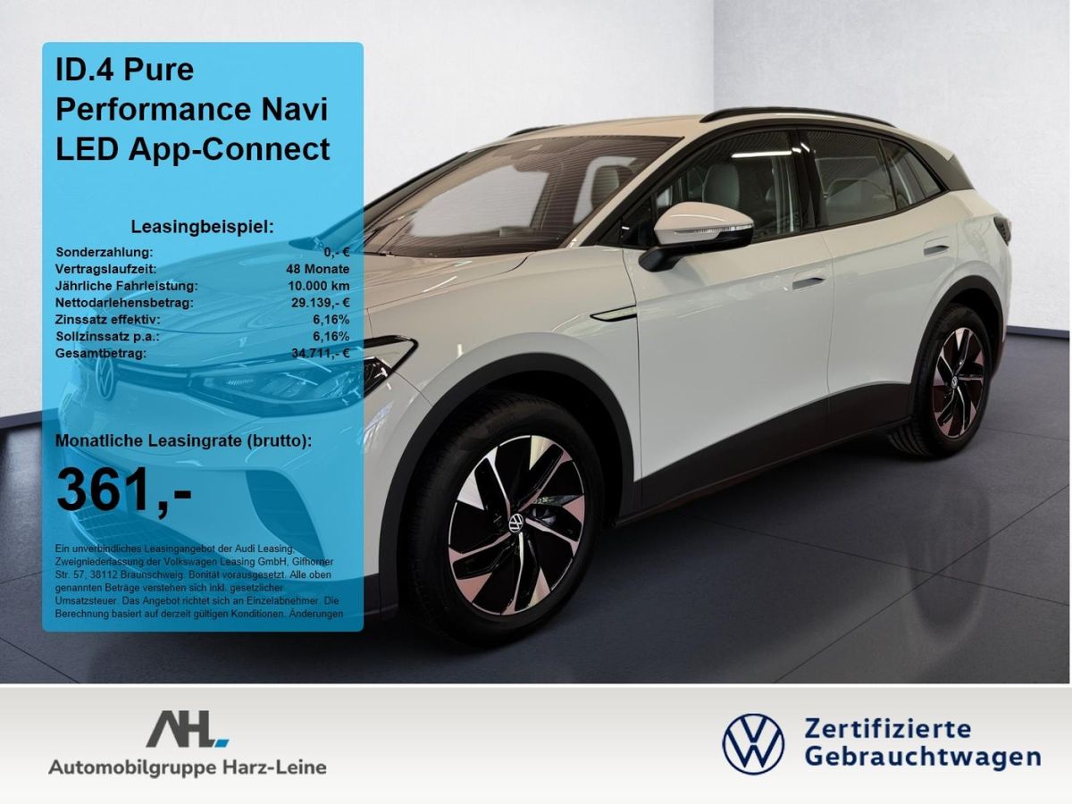 Volkswagen ID.4 Pure Performance Navi LED App-Connect ACC Leasing