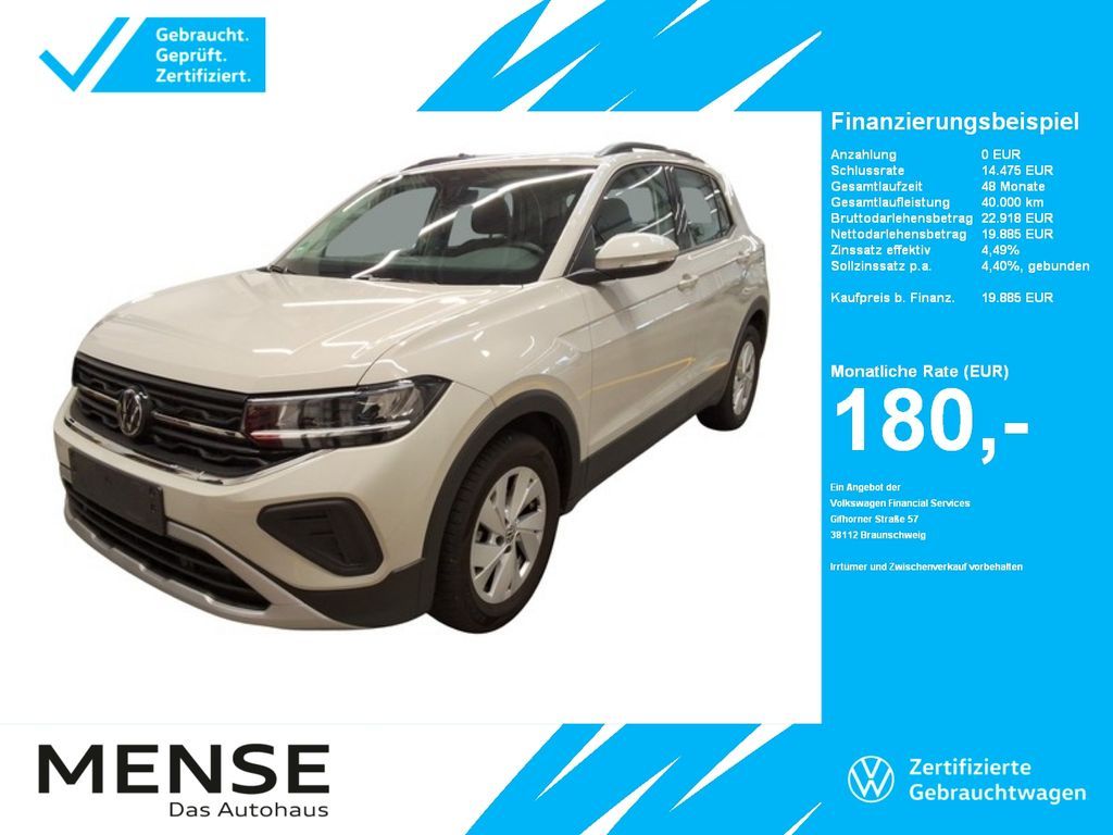 Volkswagen T-Cross 1.0 TSI Life CarPlay|ACC|LED|Navi|KlimaA Leasing