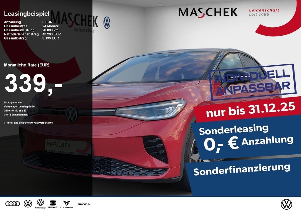 Volkswagen ID.5 GTX Sonderleasing! Pano Navi Wärmep Leasing