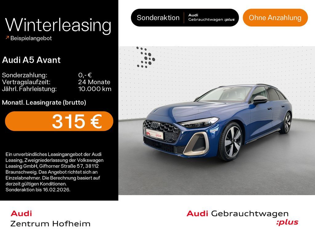 Audi A5 Avant 35 TFSI S line edition one S tro*Matrix Leasing
