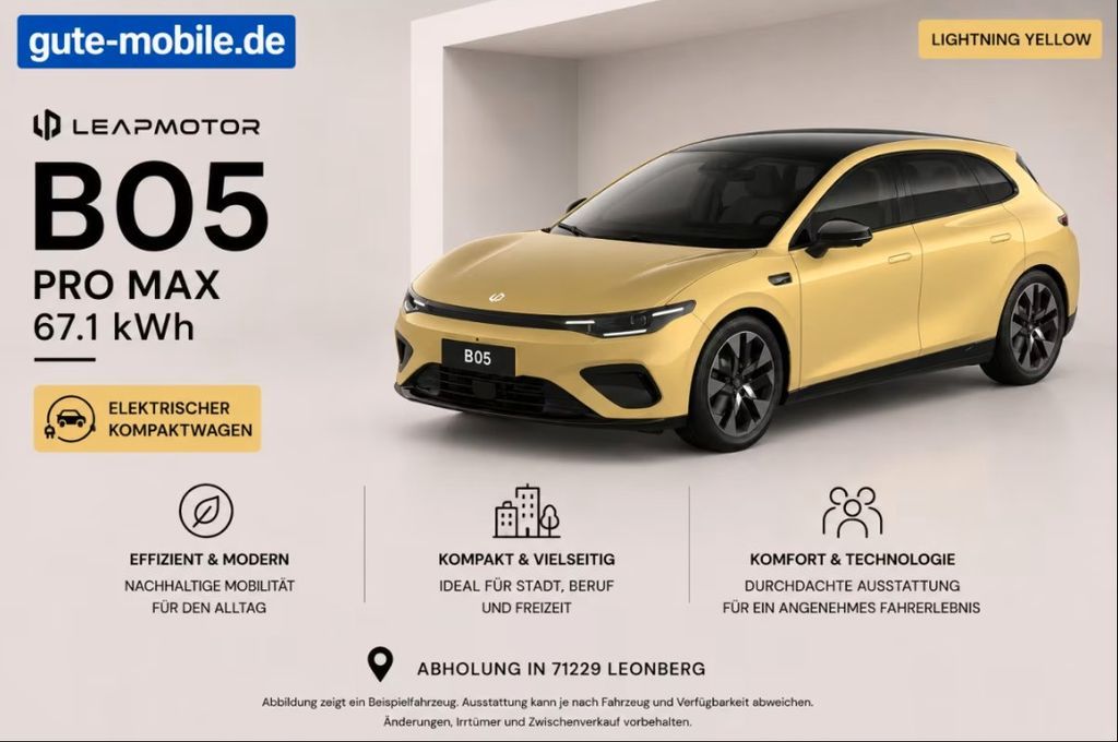 Leapmotor B05 Pro Max Design 67,1kWh Leasing