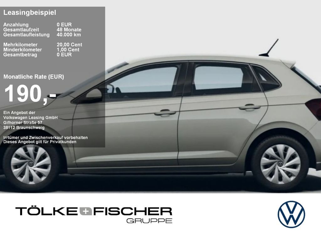 Volkswagen Polo Life Mod.27 59kW 4-Türen LED Klima PDC Leasing