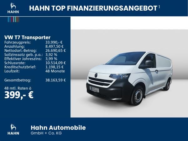 Volkswagen Transporter T72,0l TDI KR AHK PDC KLIMA APP Leasing