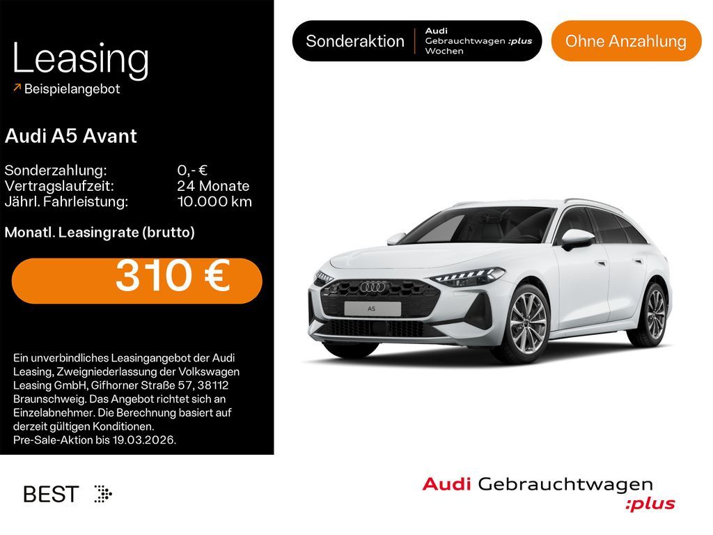 Audi A5 Avant TDI*NAVI*LED*KAMERA*HUD*B&O*LEDER Leasing