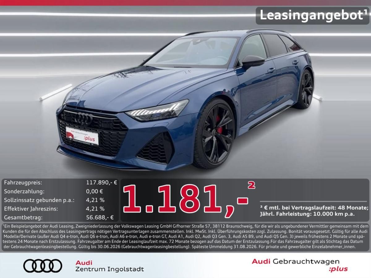 Audi RS6 Avant performance qu Massage LASER DRC 22 Leasing