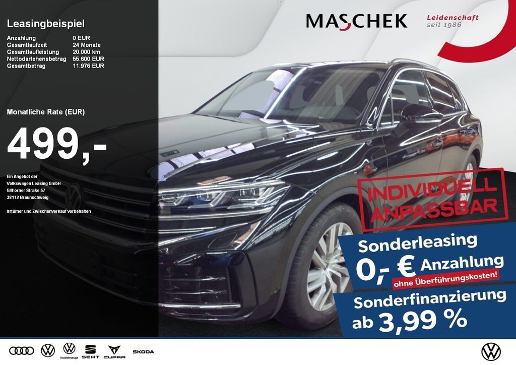 Volkswagen Touareg Elegance 3.0 TDI AHK Luftfwk Navi Kamera Leasing