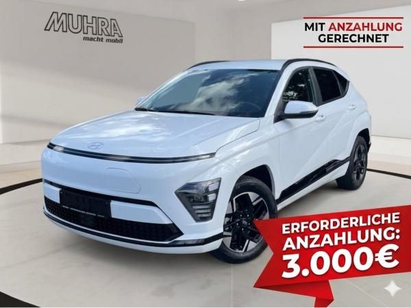 Hyundai KONA Elektro 49kWh TREND el.Heckklappe Wärmepumpe LED NAVI Leasing