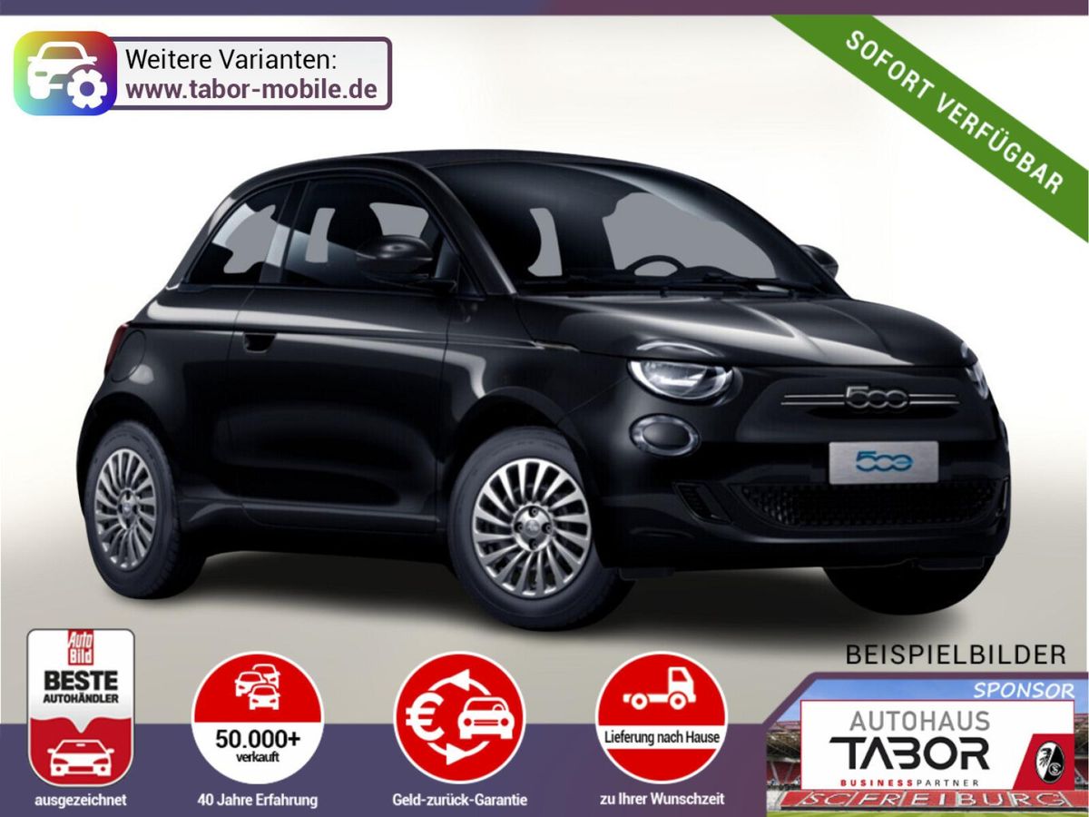 Fiat 500e 42kWh Klimaaut. Nav PDC Kam CarPlay KeylGo Leasing