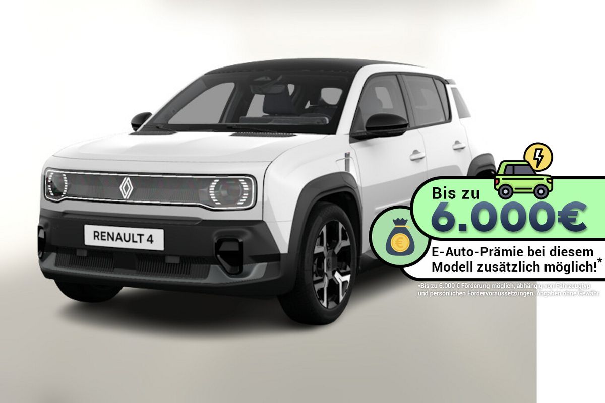 Renault 4 Techno plein sud 150 Comfort Range SchiebeD Leasing privat Leasing