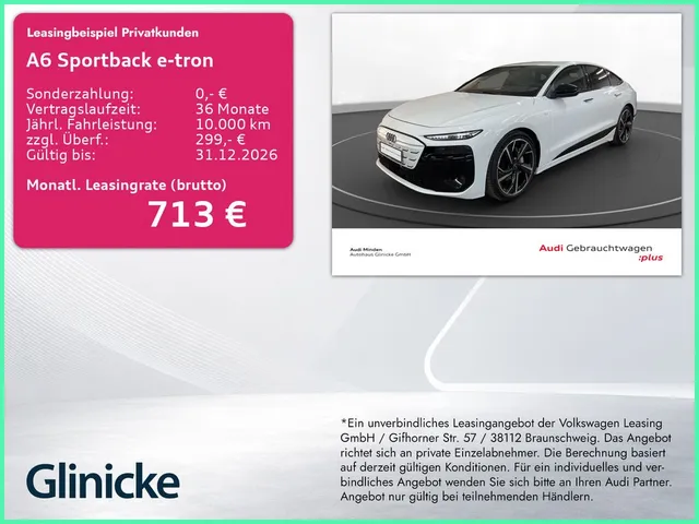 Audi A6 Sportback e-tron performance Luft LM 21" 360°