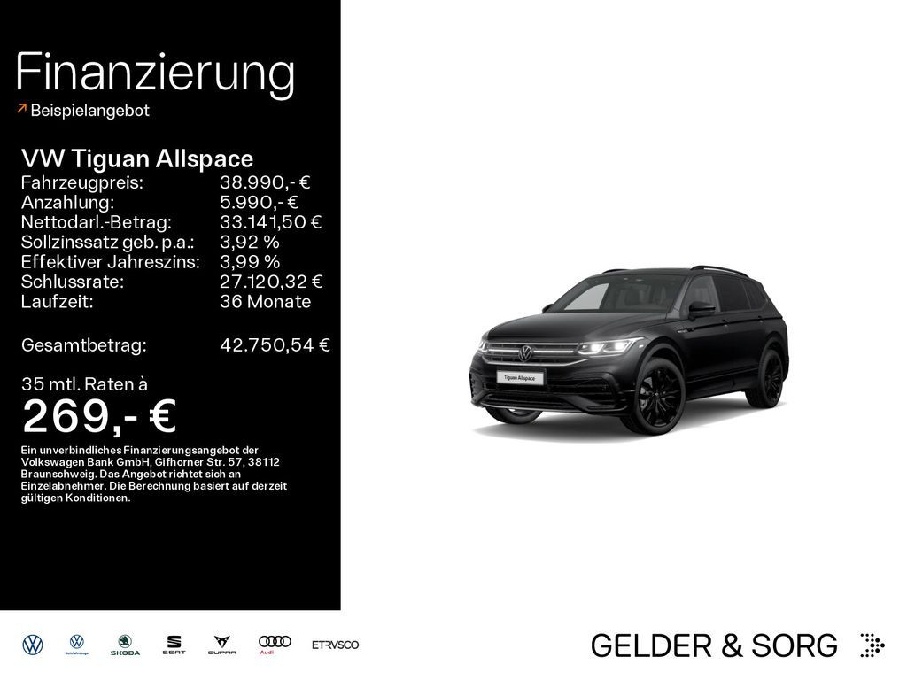 Volkswagen Tiguan Allspace 2.0 TSI R-Line 360°*H&K*Pano*AHK Leasing