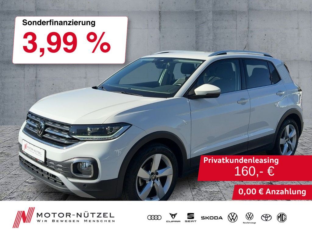 Volkswagen T-Cross 1.0 TSI STYLE LED+NAV+APP+ACC+SHZ+AHK+RF Leasing