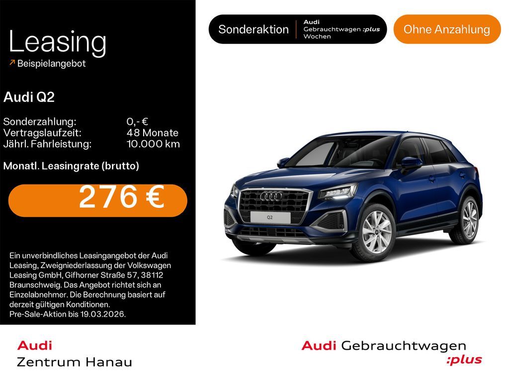 Audi Q2 35 TFSI advanced*NAVI-PLUS*LED*KAMERA*SHZ*PDC Leasing