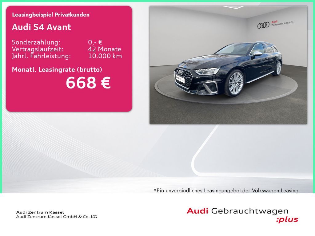 Audi S4 Avant 3.0 TDI quattro LED Navi PDC+ Alcantara Leasing