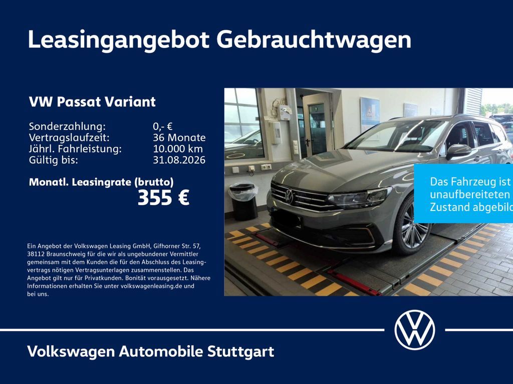 Volkswagen Passat Variant GTE 1.4 TSI Hybrid DSG Kamera AHK Leasing