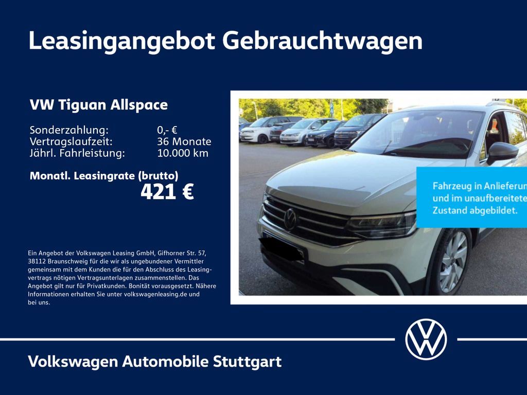 Volkswagen Tiguan Allspace Life 1.5 TSI DSG Navi Kamera AHK Leasing