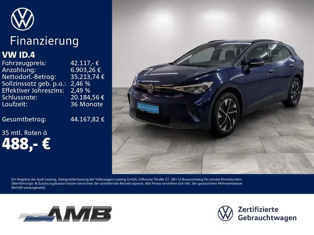 Volkswagen ID.4 Pro 82kWh/AHK/LED/Navi/Wärmepumpe/03.31Gara