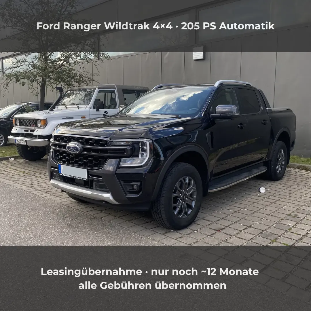 Gebührenfrei Ford Ranger 2.0 l EcoBlue Doppelkabine Automatik zur Leasingübernahme – 13 Monate Restlaufzeit Leasingübernahme