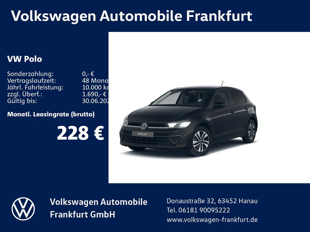 Volkswagen Polo Life 1,0 l TSI OPF 70 kW (95 PS) 7- Gang-Do Leasing
