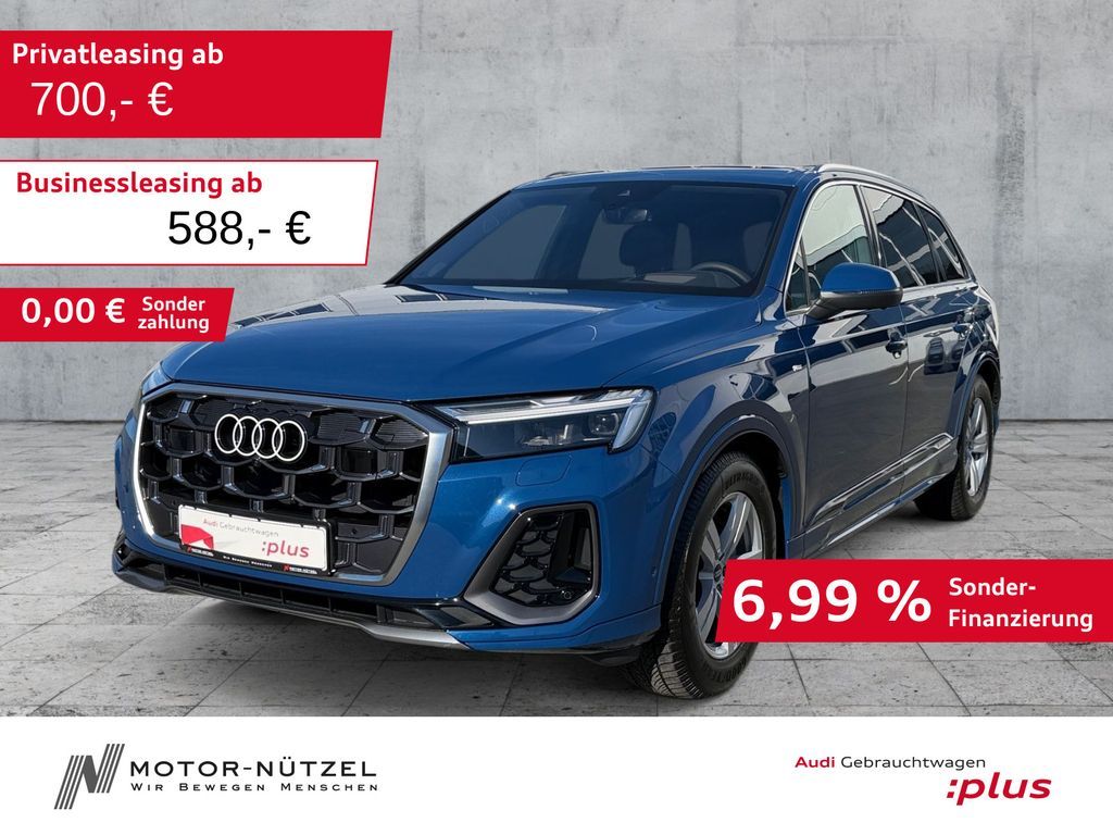 Audi Q7 50 TDI QU S-LINE MATRIX+HuD+B&O+AIR+AHK+360° Leasing