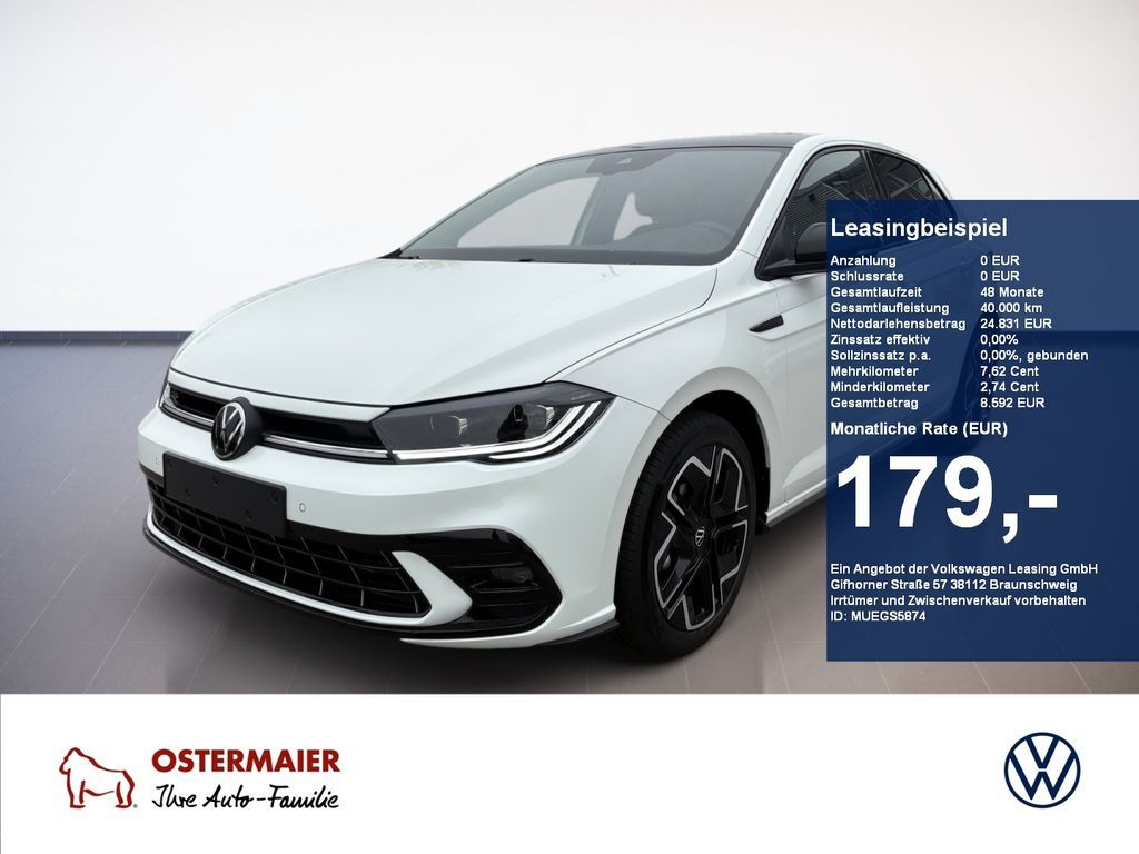 Volkswagen Polo R-Line 1.0TSI 95PS 5-Gang IQ.LIGHT,17''ALU, Leasing