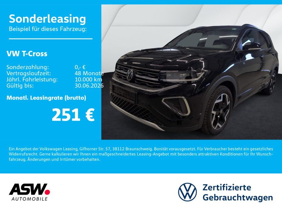 Volkswagen T-Cross R-Line 1,5 TSI DSG NAVI ACC SHZ RFK AHK Leasing