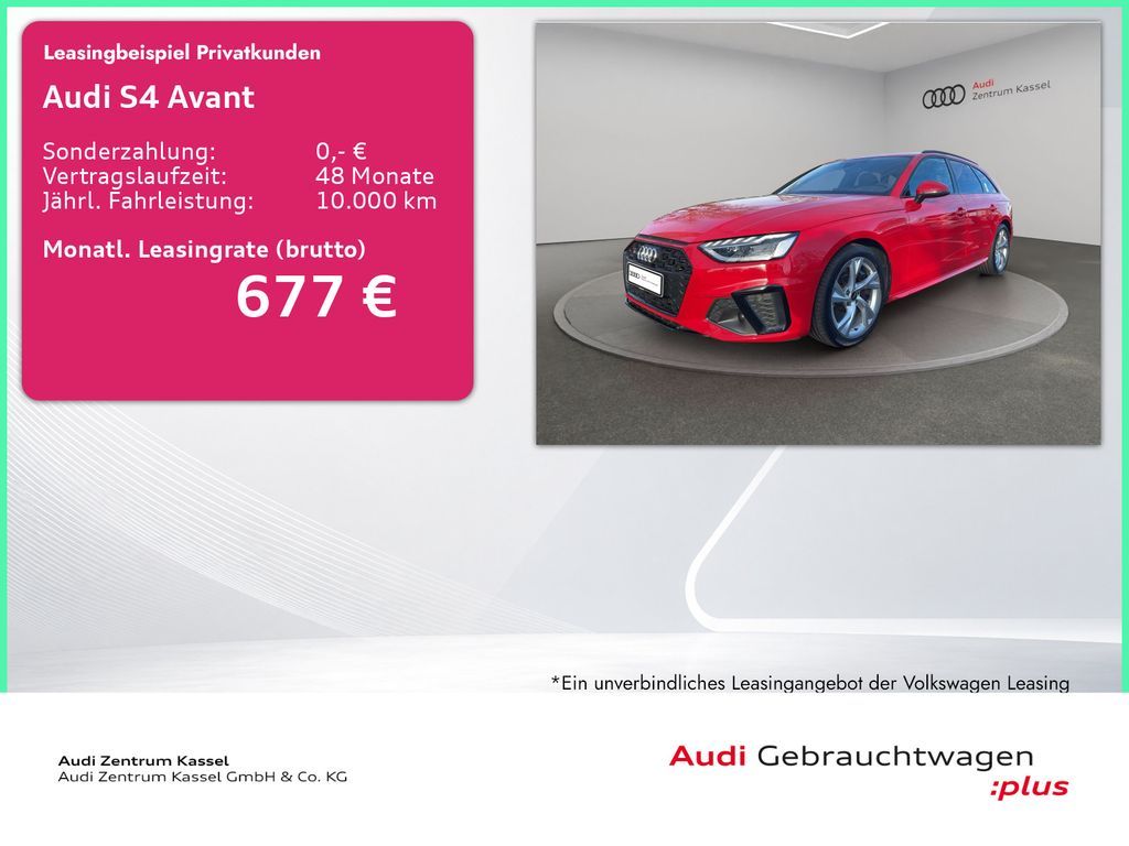 Audi S4 Avant 3.0 TDI quattro LED Pano Navi Kamera Leasing