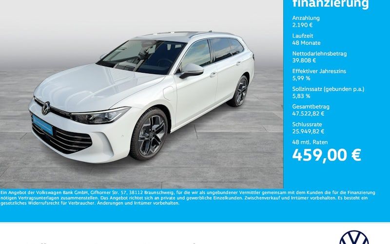 Volkswagen Passat 1.5 EHybrid 110 KW/85 KW DSG Style 5dr Kauf