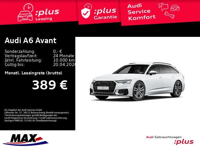 Audi A6 Avant 50 TFSIe S-LINE DESIGN MATRIX+KAM+HUD+ Leasing