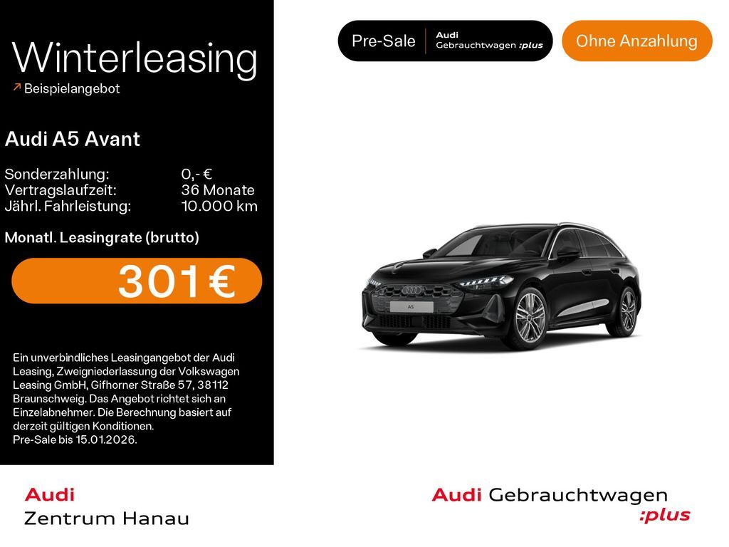 Audi A5 Avant TFSI advanced*NAVI*LED*AHK*SHZ*PDC Leasing
