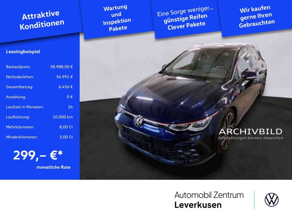 Volkswagen Golf VIII GTI DSG STANDHZ PANO H/K ACC MATRIX Leasing