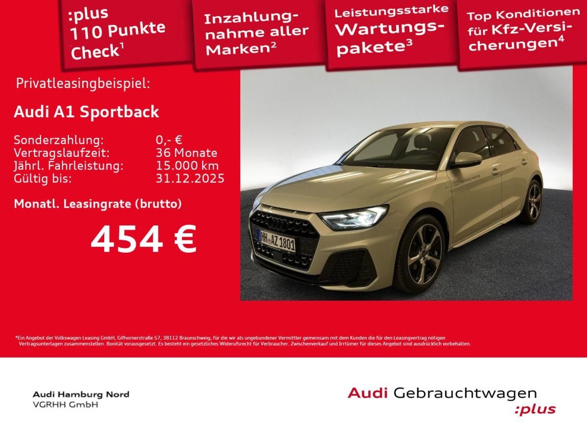 Audi A1 Sportback 30 TFSI S line S tronic LED Nav ACC Leasing