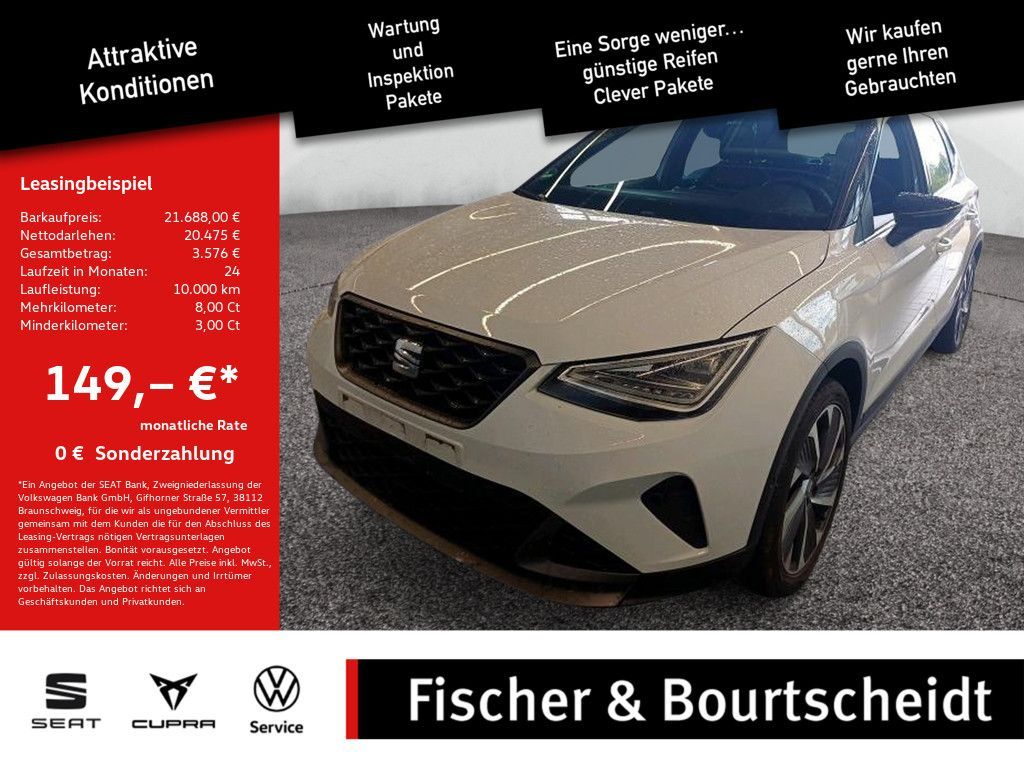Seat Arona 1.5 TSI FR SHZ KAMERA NAVI AHK FACEL. LED Leasing