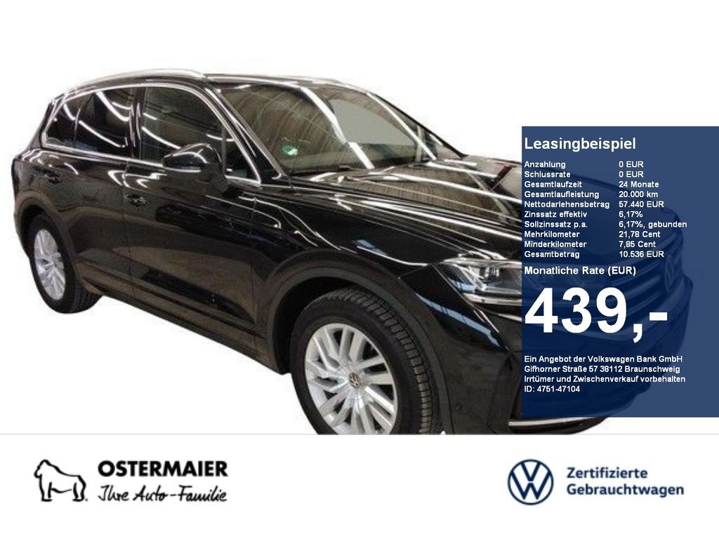Volkswagen Touareg ELEGANCE 3.0TDI 231PS NP.99 AHK.STDHZG.5 Leasing