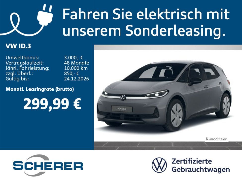 Volkswagen ID.3 NEO Trend Bestellfahrzeug Leasing