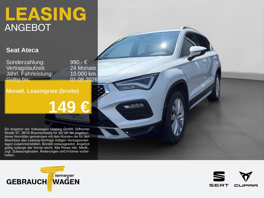 Seat Ateca 1.5 TSI DSG XPERIENCE NAVI KAMERA NAVI+ eK Leasing