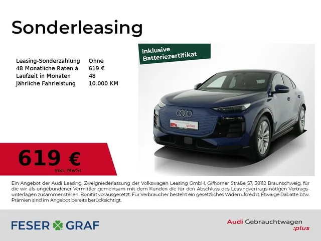 Audi Q6 Sportback e-tron S line Int/Matrix/HuD/Luft/A