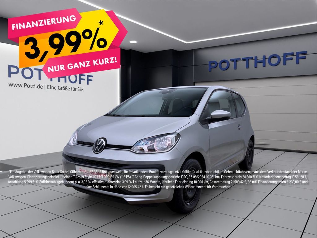 Volkswagen up! 1.0 MPI MOVE UP! BLUETOOTH KLIMA Leasing