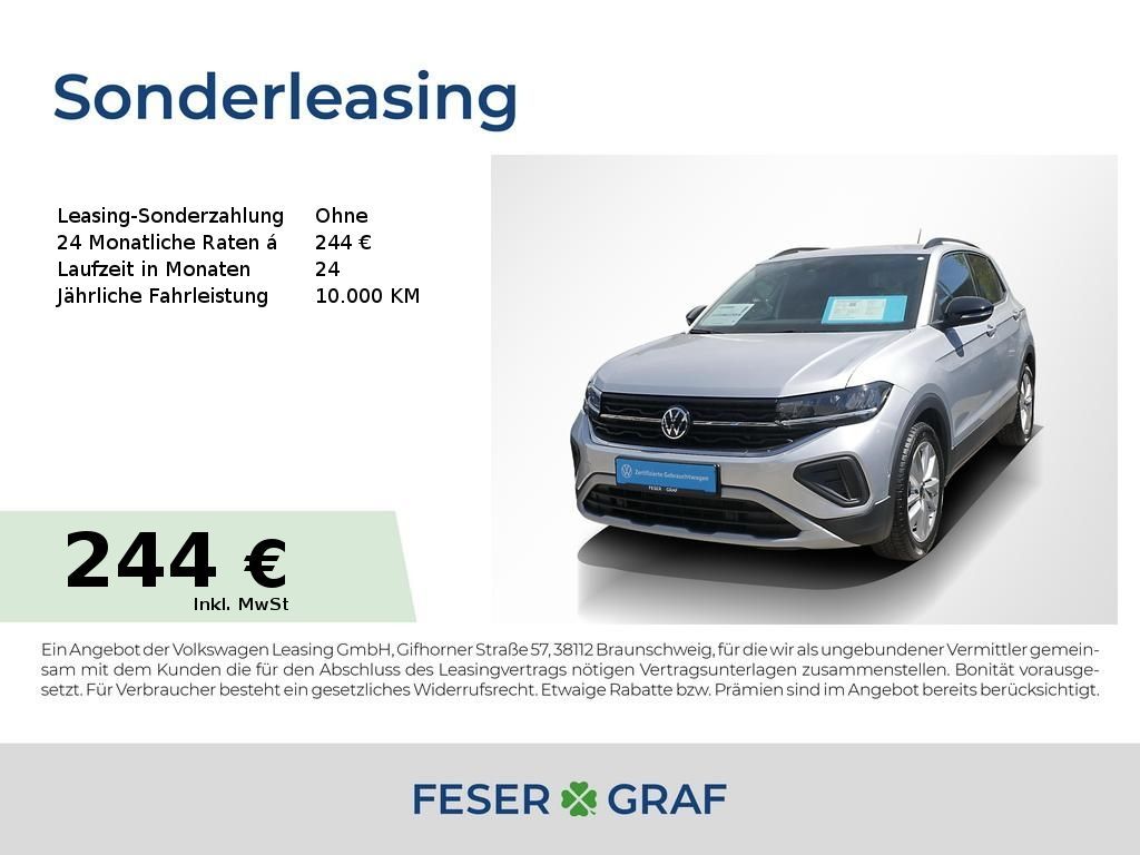 Volkswagen T-Cross 1.0 TSI Goal DSG ACC AHK LED Navi Sitzh. Leasing