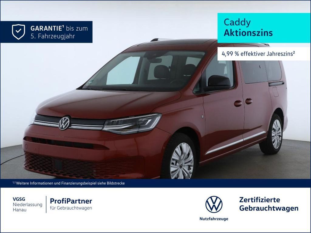Volkswagen Caddy Maxi Style Pano Navi LED AGR Climatronic Leasing