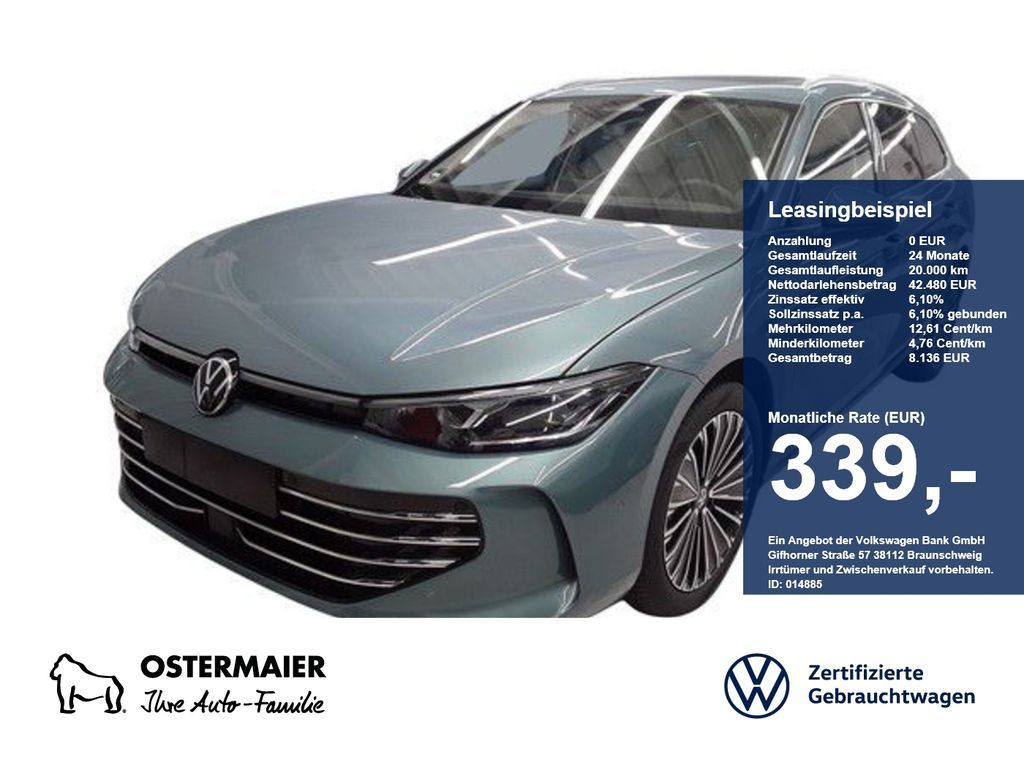 Volkswagen Passat Variant ELEGANCE 1.5eTSI 150PS DSG NP.77T Leasing