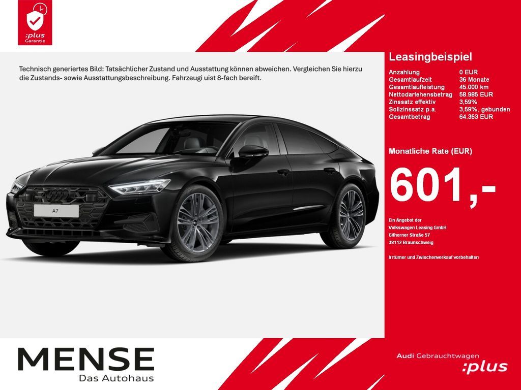 Audi A7 Sportback 50 TFSI e quattro S tronic AHK|HUD Leasing