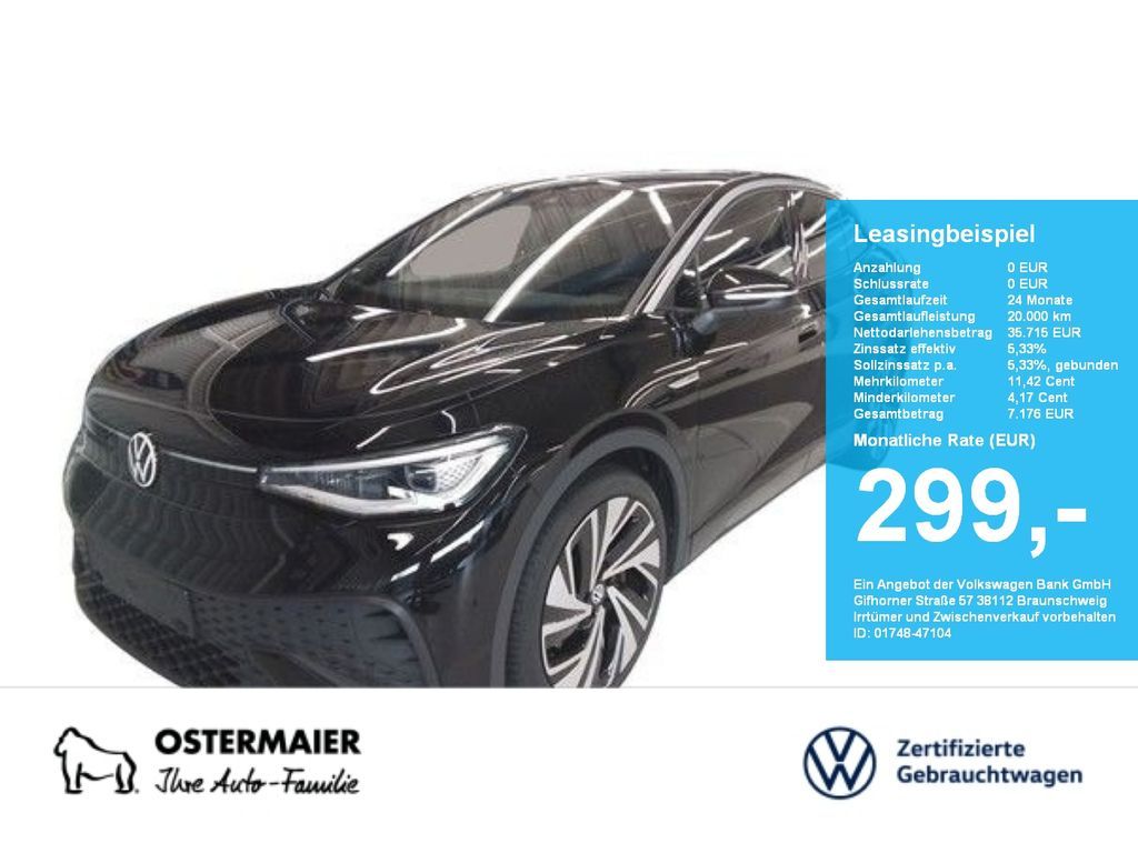 Volkswagen ID.5 PRO PERFORMANCE 204PS NP.69T ACC.5J-G.WÄRME Leasing