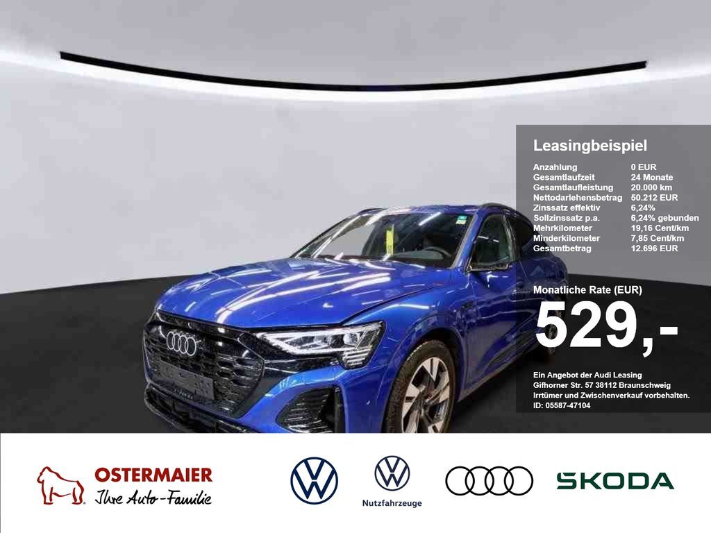 Audi Q8 e-tron Sportback S-LINE 55 QUATTRO 408PS. MAT Leasing