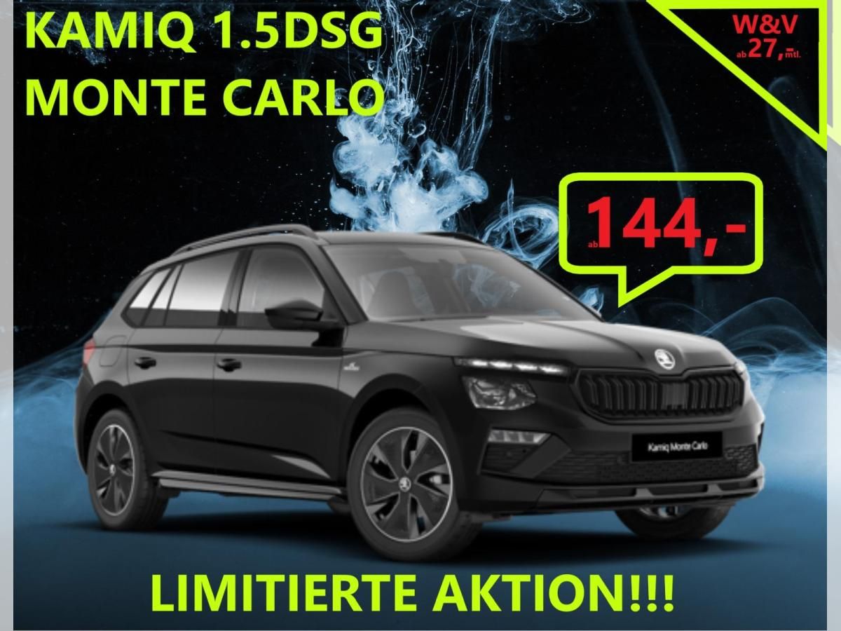 Skoda Kamiq MONTE CARLO 1.5 DSG🏎️🏁VORLAUF APRIL🏎️🏁 Leasing