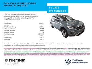 Volkswagen T-Roc GOAL 1.5 TSI NAVI LED-PLUS IQ.DRIVE