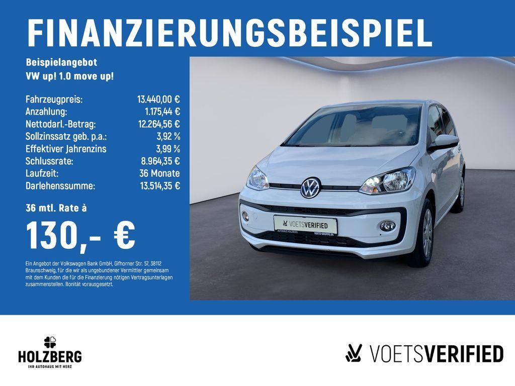 Volkswagen up! 1.0  move up! RFK+EPH+SHZ Leasing