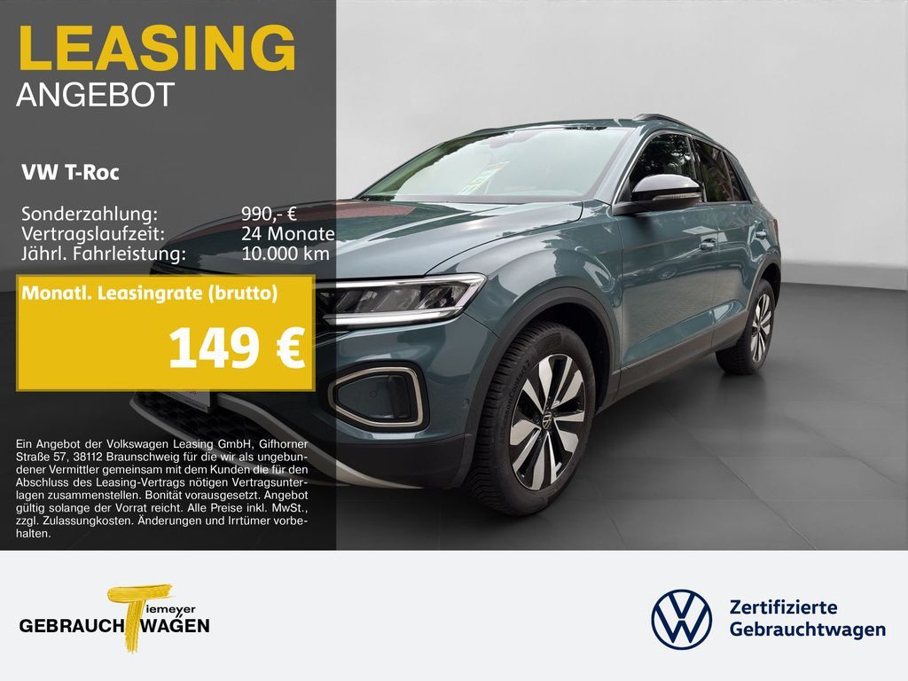 Volkswagen T-Roc 1.0 TSI GOAL NAVI LED PDC SITZH Leasing
