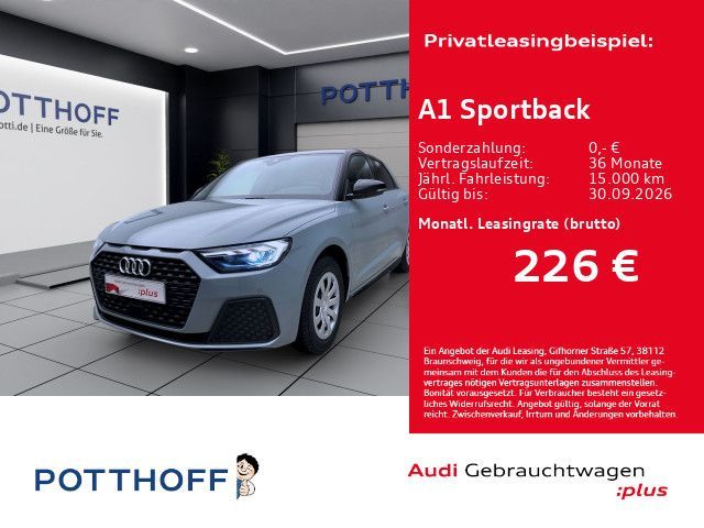 Audi A1 Sportback 25 TFSI PDC SITZHZG KLIMA LED LM17 Leasing
