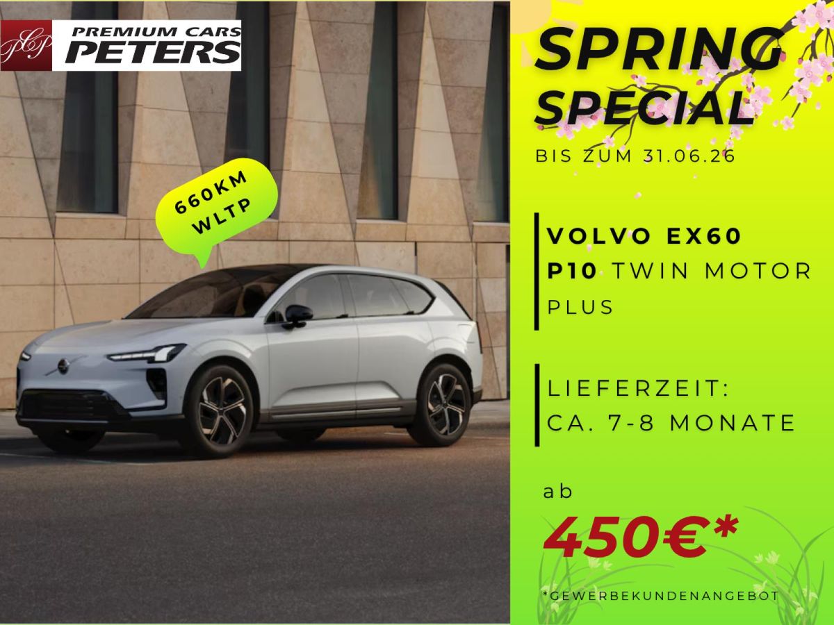 Volvo EX60 Plus P10 | Spring Special | Gewerbeangebot | Frei konfigurierbar Leasing